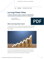 Earnings Power Value - Overview, Formula, and Interpretation