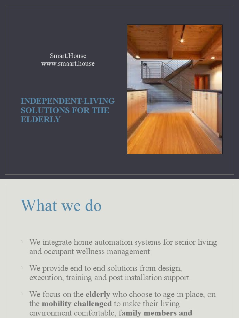 Presentation - Aging in Place Presentation | PDF | Home Automation ...
