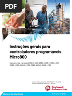 Instruções Gerais para Controladores Programáveis Micro800: Manual de Referência