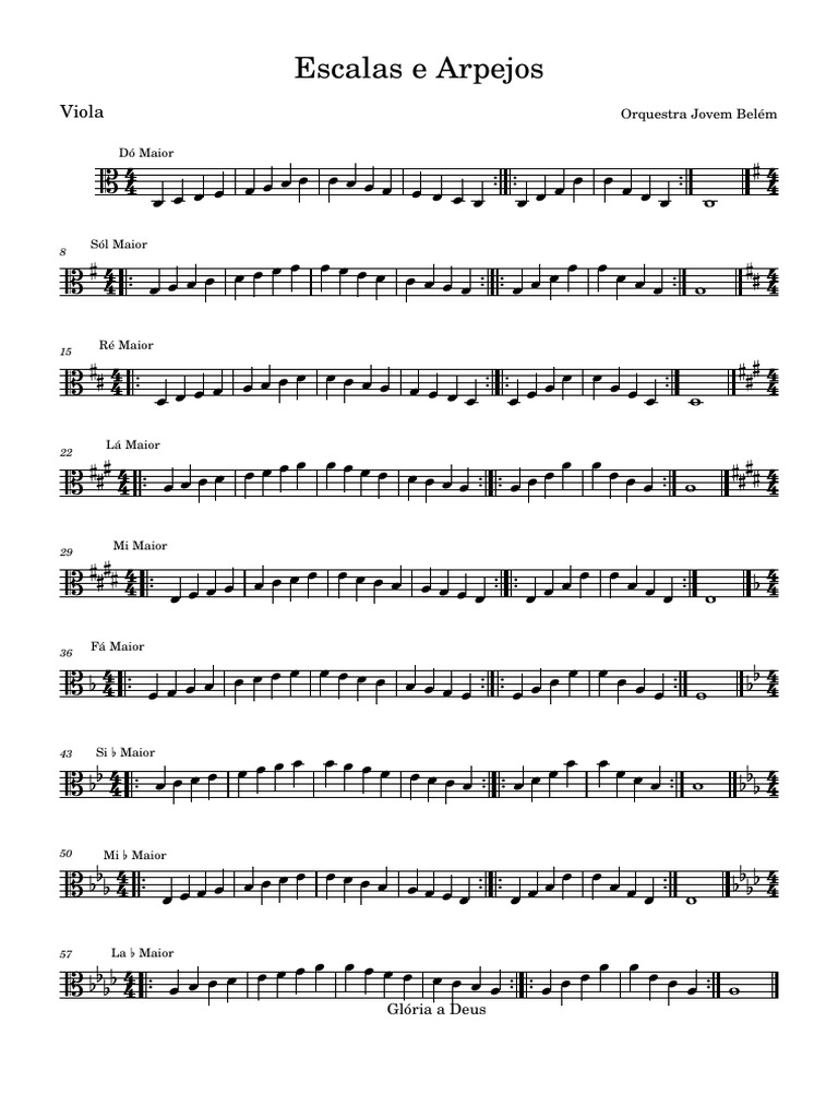 Escalas e Arpejos para Viola | PDF
