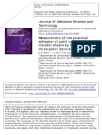 Roche1994-Measurement of The Practical Adhesion of Paint Coatings To Metallic Sheets by The Pull-Off and Three-Point Flexure Tests