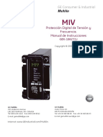 MIV Protección Digital de Tensión y Frecuencia