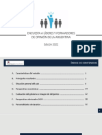 Encuesta A Líderes y Formadores de Opinión 2022