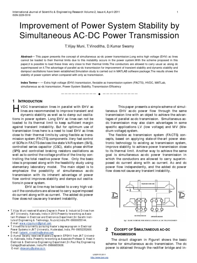 research paper on power transmission