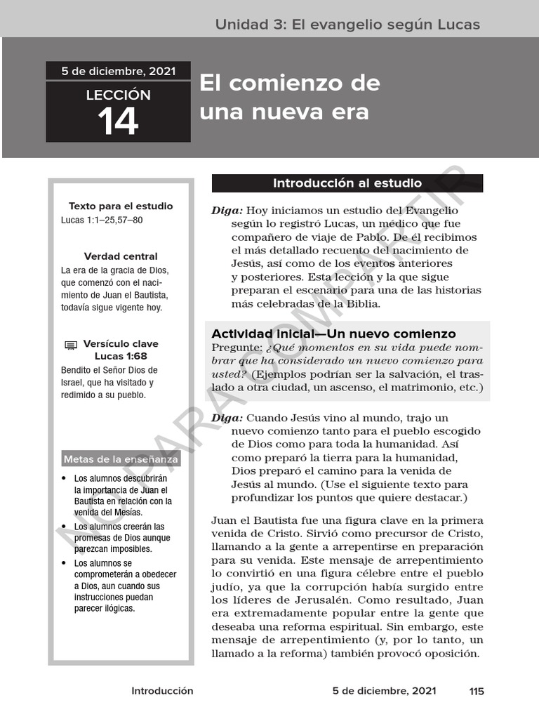El Comienzo de Una Nueva Era | PDF | Juan el apóstol | Jesús