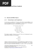 What You Need From Analysis: Appendix A