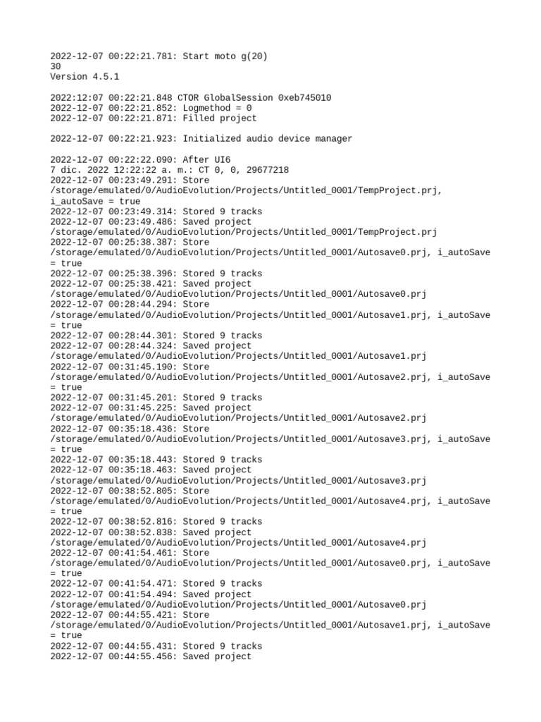 AELog | PDF | Mobile Software | Operating System Families