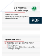 Bài Giảng Thực Vật - Nghiên Cứu Và Phát Triển Sản Phẩm Từ Thảo Dược - PGS.ts. Trần Văn Ơn - 1086479