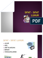 Sifat - Sifat Luhur