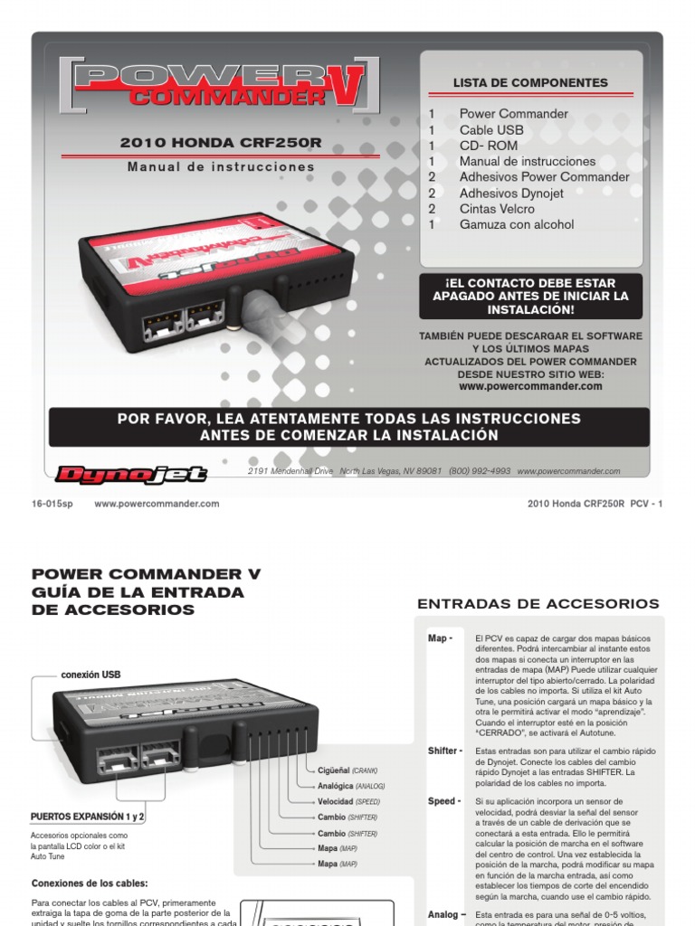 Power Commander V | PDF | Bienes manufacturados | Vehículos