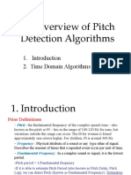 Pitch Estimation Explanation