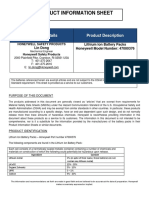 Respiratory Data Sheet CA201 Lithium Battery