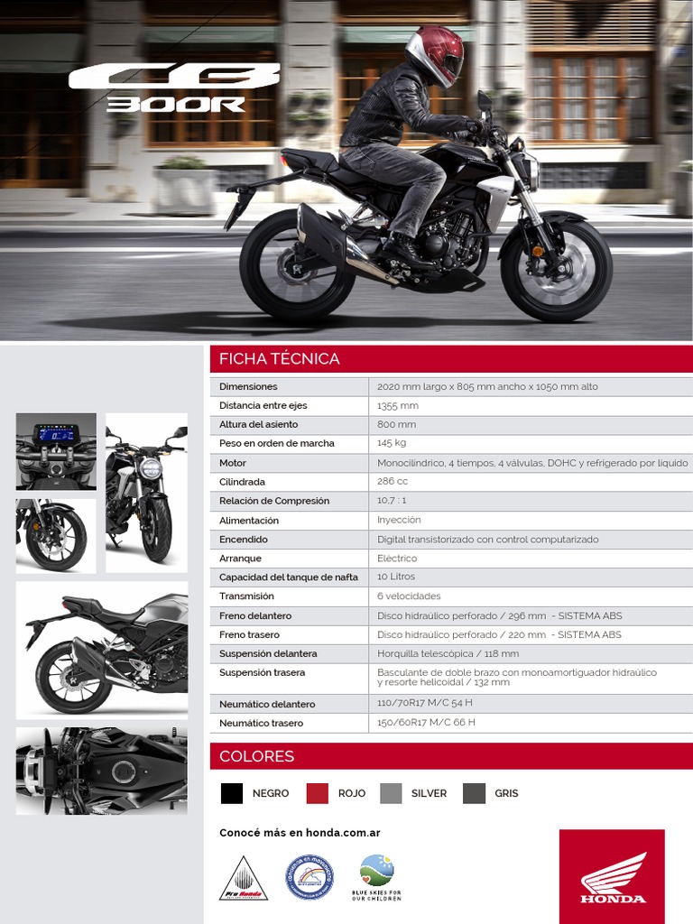 48c 0ficha Tecnica cb300r | PDF