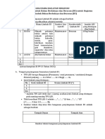 template Informasi PLB3 untuk penyimpanan LB3 (non medis)