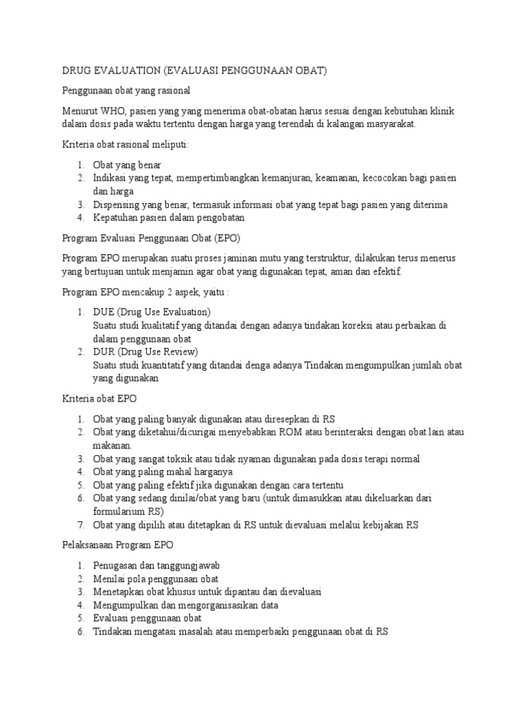 Drug Use Evaluation PDF