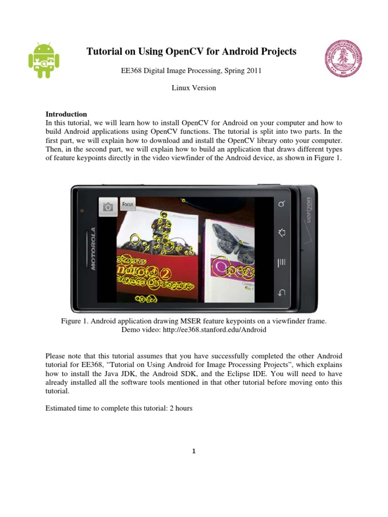 Tutorial 2 OpenCV For Android Setup Linux | PDF | Android (Operating ...
