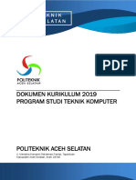 Dokumen Kurikulum Program Studi Teknik Komputer 2019