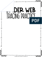 Free Printable Spider Webs Tracing Preschool Worksheets