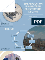 BIM Application in Malaysian Construction Industry - 2022620031 - Slide