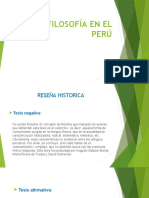 Filosfia en Peru. PP