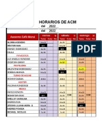 Horarios Personal Modelia 2022 - Semana 12 Al 18