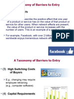 A Taxonomy of Barriers To Entry: Network Effects