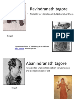 Ravindranath Tagore: - Notable For: Geetanjali & National Anthem