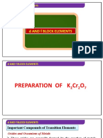 D and F Block Elements