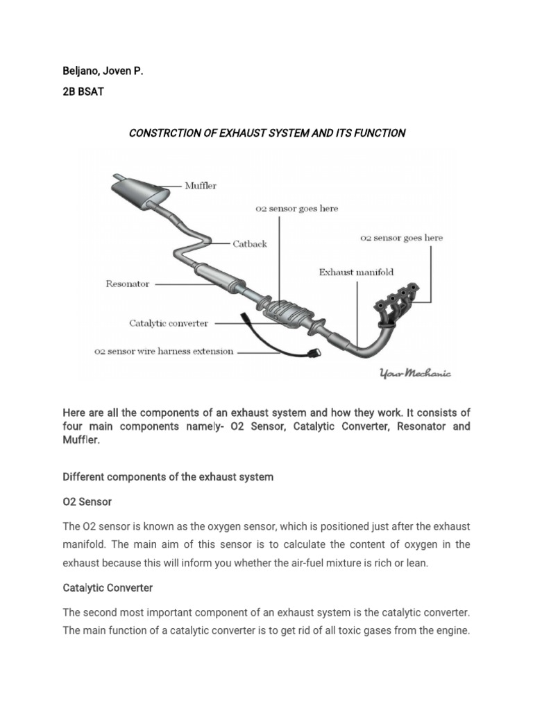 Exhaust System PDF Internal Combustion Engine Throttle