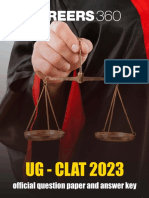 UG - CLAT 2023 Official Question Paper and Answer Key