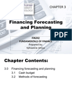 Financing Forecasting and Planning