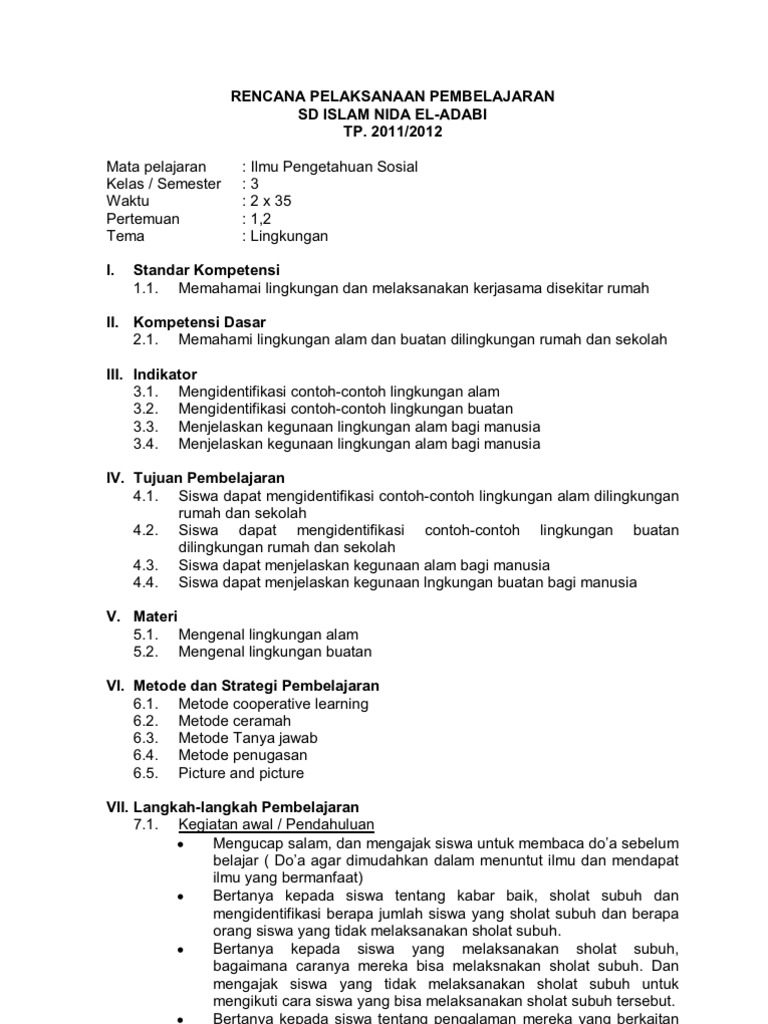 42 Pdf Silabus Dan Rpp Ips Kelas 3 Smt 1 Gratis