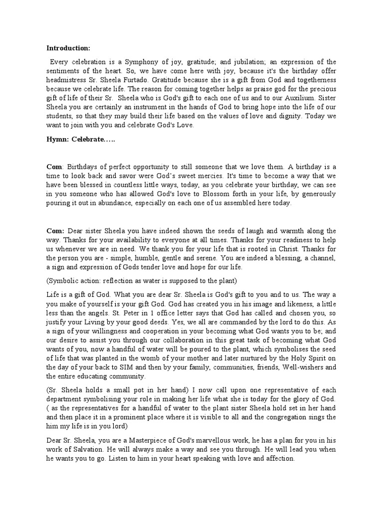 Birthday Pdf Prayer Lord S Prayer