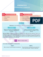 Introduction To Kinematics