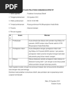 NOTULEN PELATIHAN KOMUNIKASI EFEKTIF