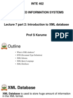 Lecture 8 Part 2 XML As A Datastore