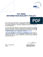 Information Security Policy TUV India