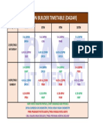 FB Timetable 23RD July and 24TH July 2022