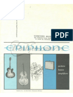 1960 Epiphone Full Line Guitar and Amplifier Catalog
