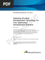 Download Selecting the Best Development Technology for Your Application Development Scenario AX2012 by Yaya Karya SN61670682 doc pdf