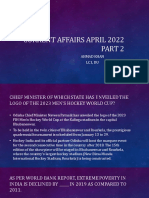 Current Affairs April 2022 - Part 2