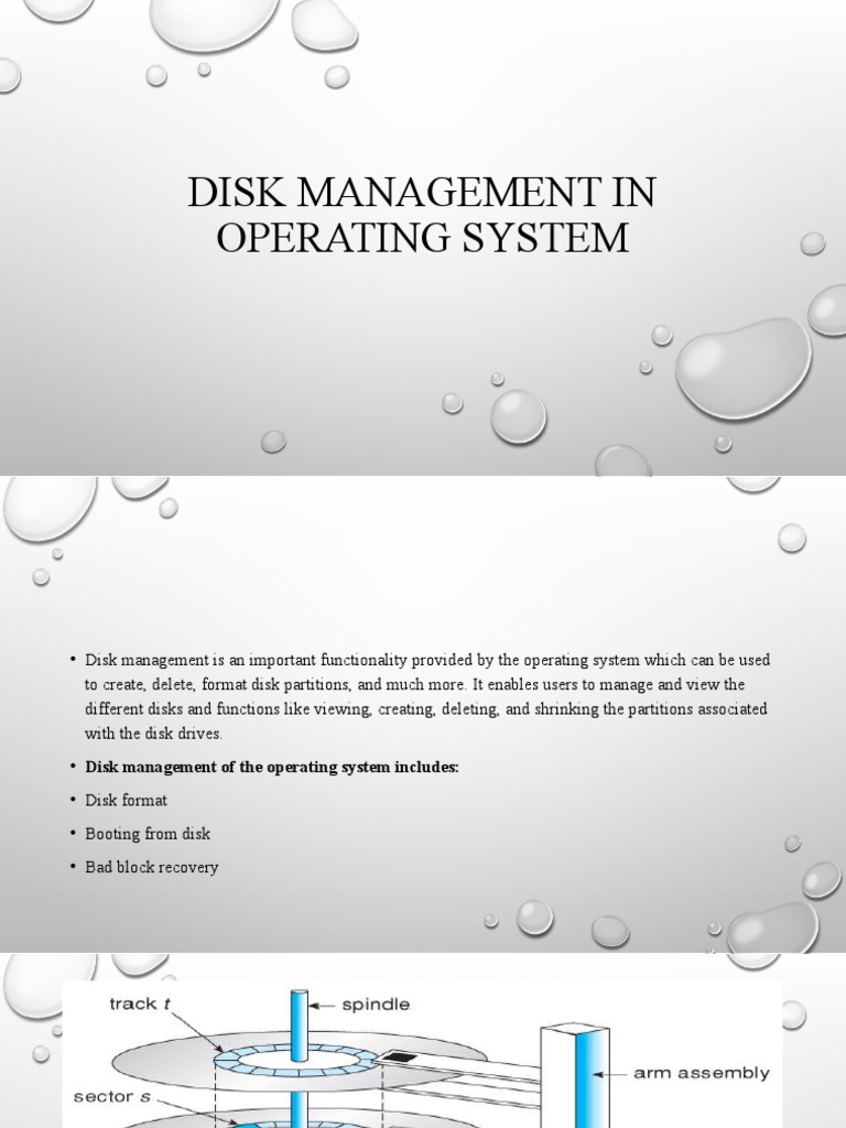 Disk Management in Operating System | PDF