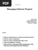 Unit 3 Managing SoftwareProjects