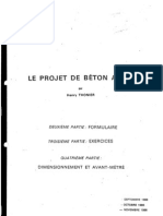 Le projet de béton armé - Thonier