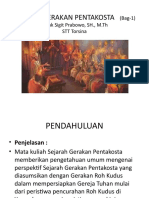 Sejarah Gerakan Pentakosta - Bab I A