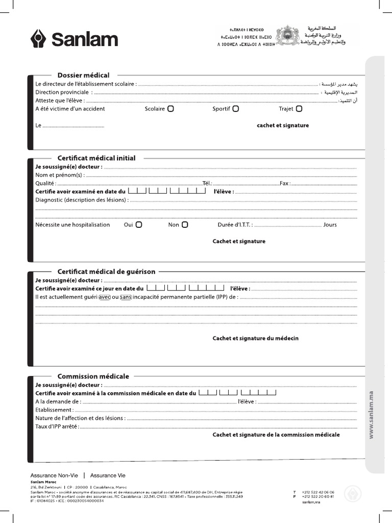 Dossier Médical ADD Al Madrassi VECT | PDF