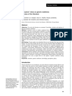 Intern J of Pharmacy Prac - April 2009 - Hassali - Consumers Views On Generic Medicines A Review of The Literature