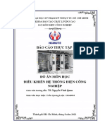 Báo Cáo Thực Tập: Trường Đại Học Sư Phạm Kỹ Thuật Tp. Hồ Chí Minh Khoa Đào Tạo Chất Lượng Cao B Ộ Môn Điện Công Nghiệp