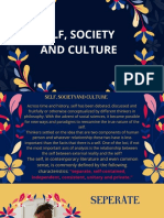 Self Society and Culture