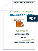 Analysis of Honey Chemistry Project